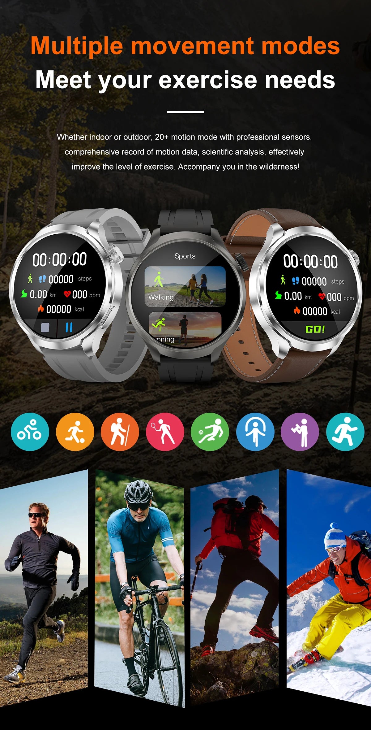 ⨠**New 2025 Model!** A sporty **smartwatch** with a **1.85ā AMOLED display**, heart rate & blood pressure monitoring, **NFC, GPS**, and more! **Compatible with Huawei & iOS** āš„