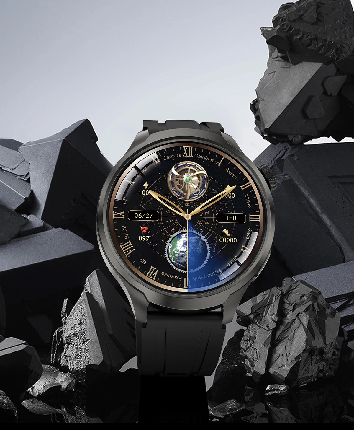 ⨠**New 2025 Model!** A sporty **smartwatch** with a **1.85ā AMOLED display**, heart rate & blood pressure monitoring, **NFC, GPS**, and more! **Compatible with Huawei & iOS** āš„