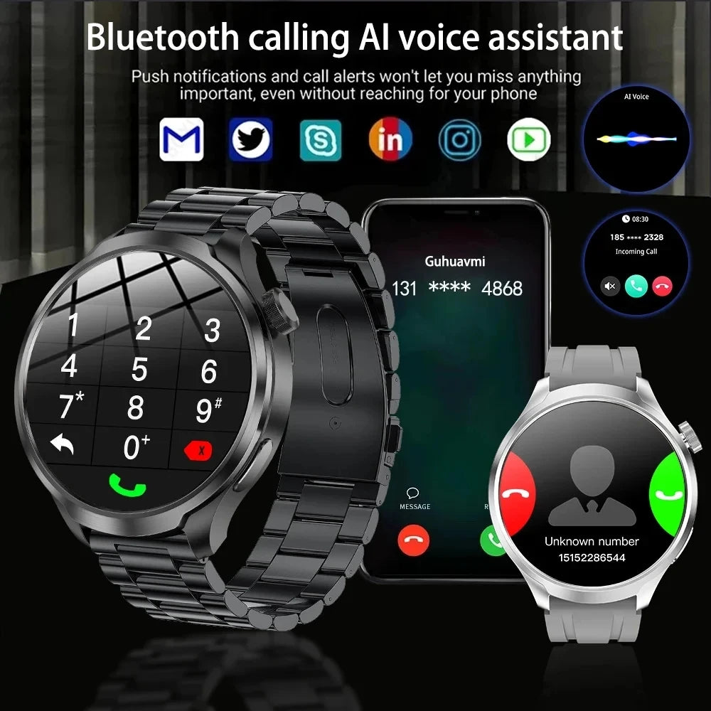 ⨠**New 2025 Model!** A sporty **smartwatch** with a **1.85ā AMOLED display**, heart rate & blood pressure monitoring, **NFC, GPS**, and more! **Compatible with Huawei & iOS** āš„