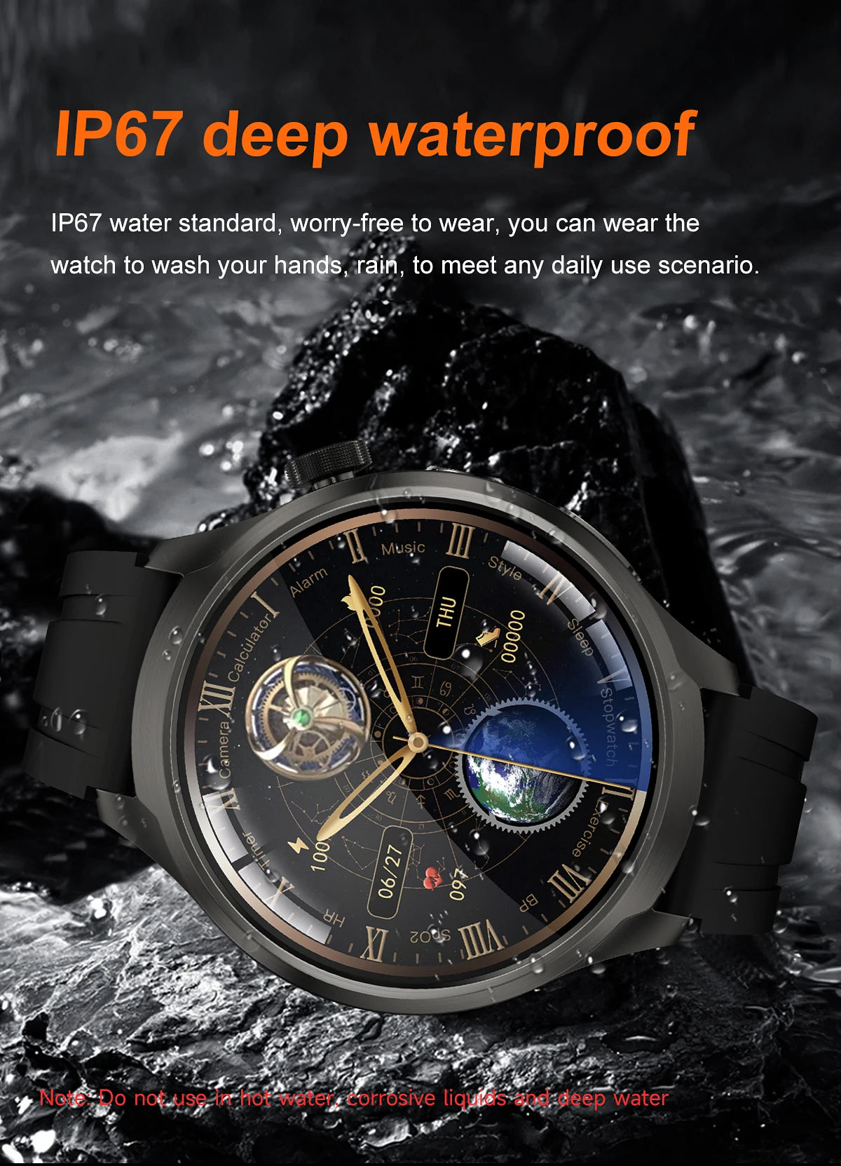 ⨠**New 2025 Model!** A sporty **smartwatch** with a **1.85ā AMOLED display**, heart rate & blood pressure monitoring, **NFC, GPS**, and more! **Compatible with Huawei & iOS** āš„