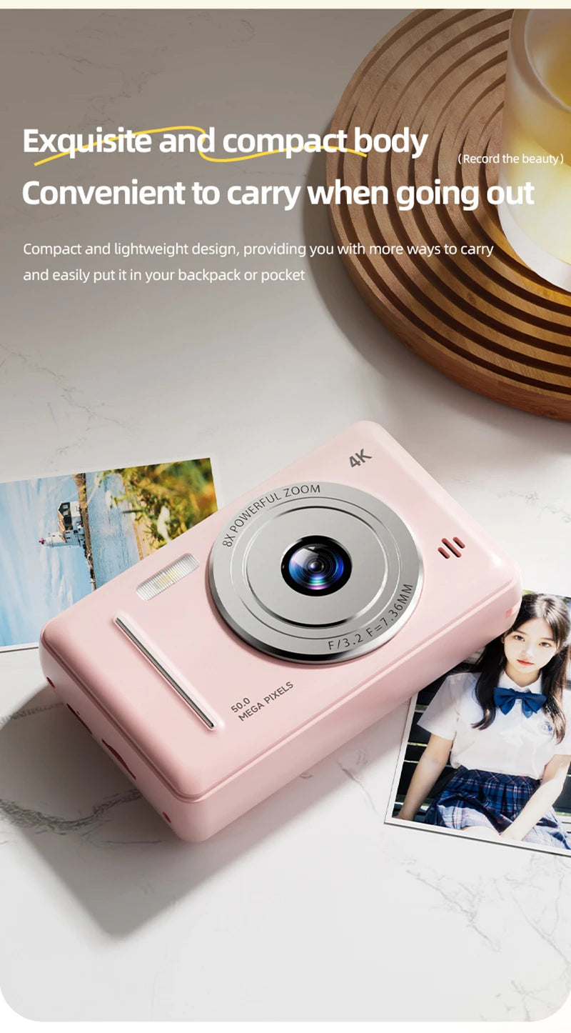 Xiaomi 4K Digital Camera – 50MP, Dual Camera, Retro Design & Auto Focus