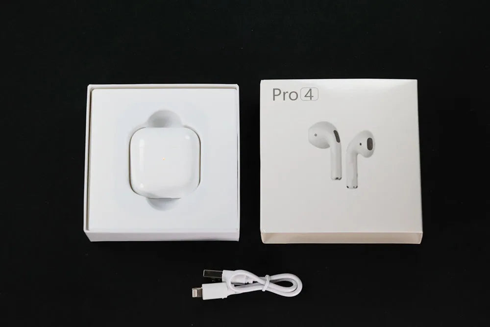 Airpods Mini 4Pro EarPods Bluetooth Earphones TWS Earbuds with MagSafe Wireless Charging Case Compatible with iPhone & Android