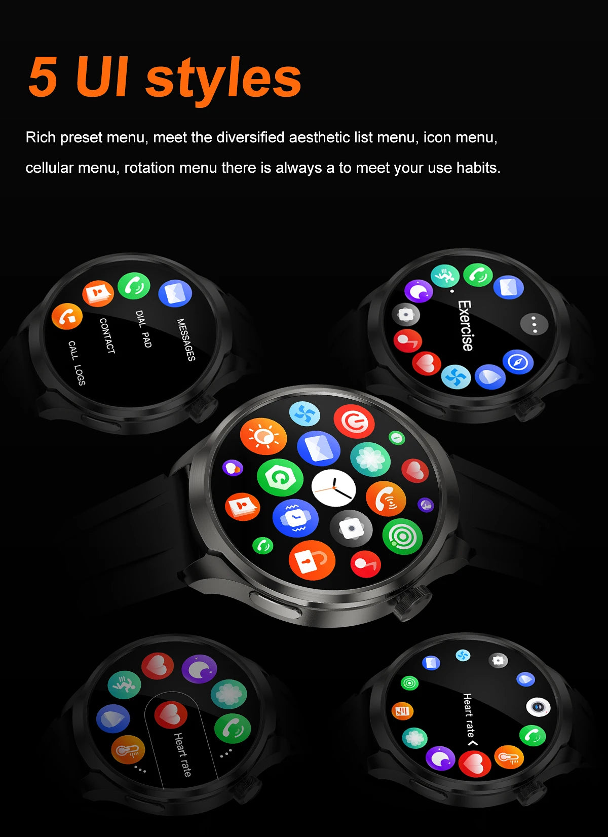 ✨ **New 2025 Model!** A sporty **smartwatch** with a **1.85” AMOLED display**, heart rate & blood pressure monitoring, **NFC, GPS**, and more! **Compatible with Huawei & iOS** ⌚🔥