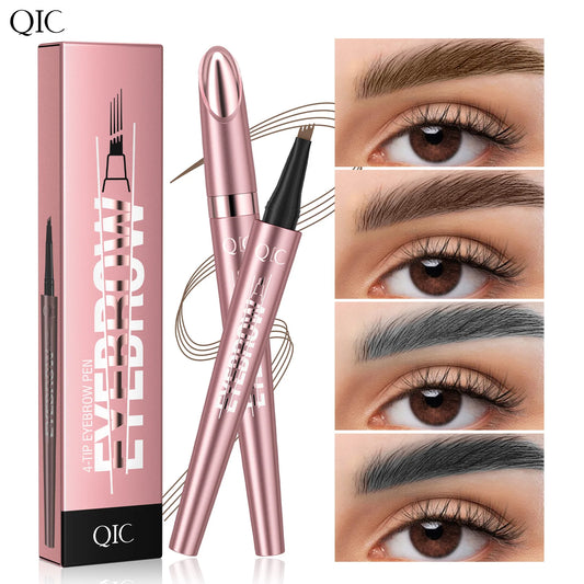 Eyebrow Pencil Waterproof Liquid Eyebrow Pen Makeup Long Lasting Brow Pen Brown Black Eye Tattoo Cosmetics