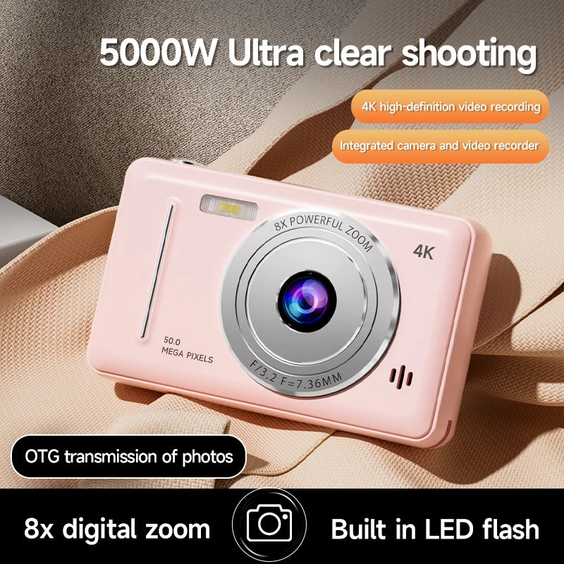 Xiaomi 4K Digital Camera – 50MP, Dual Camera, Retro Design & Auto Focus