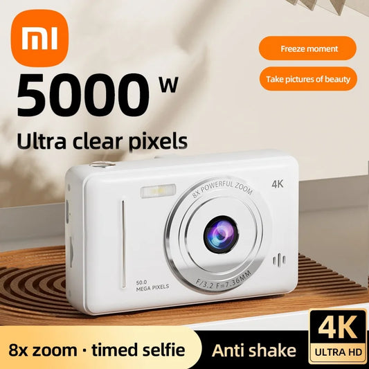 Xiaomi 4K Digital Camera – 50MP, Dual Camera, Retro Design & Auto Focus