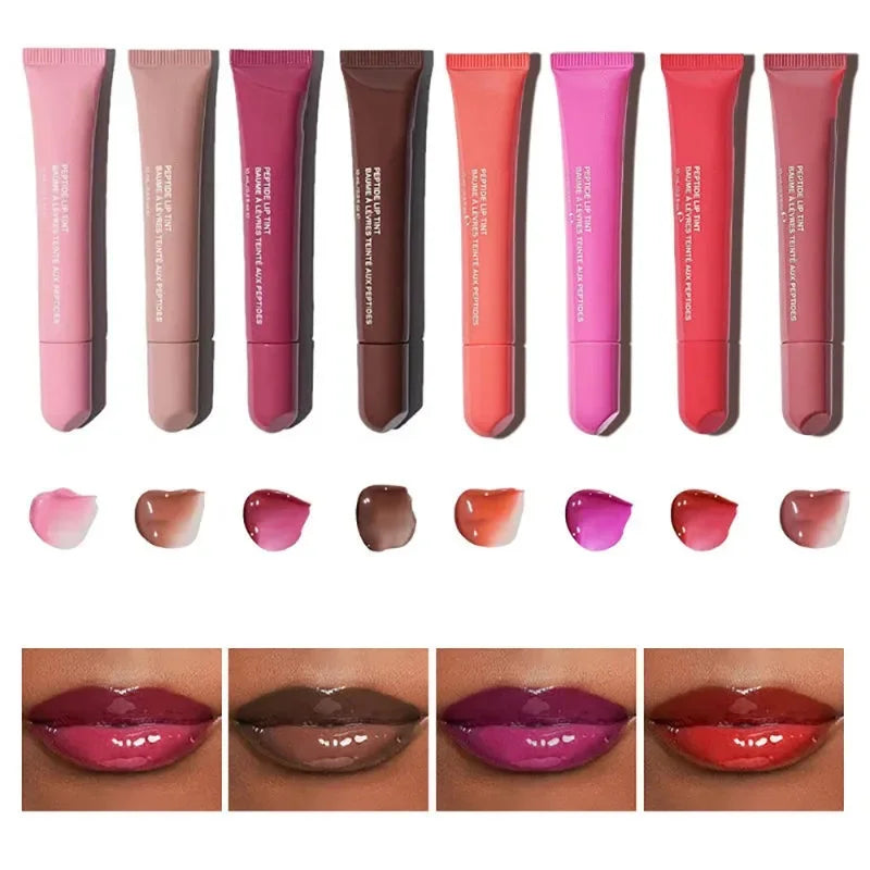 Makeup Lip Gloss Lip Plumper Moisturizing Shiny Liquid Hydrating Lipstick Clear Lip Care Beauty Tinted Lipstick Beauty Cosmetics