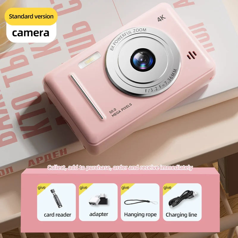 Xiaomi 4K Digital Camera – 50MP, Dual Camera, Retro Design & Auto Focus