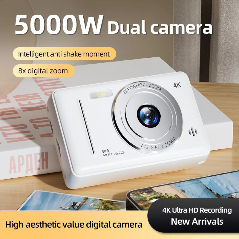 Xiaomi 4K Digital Camera – 50MP, Dual Camera, Retro Design & Auto Focus