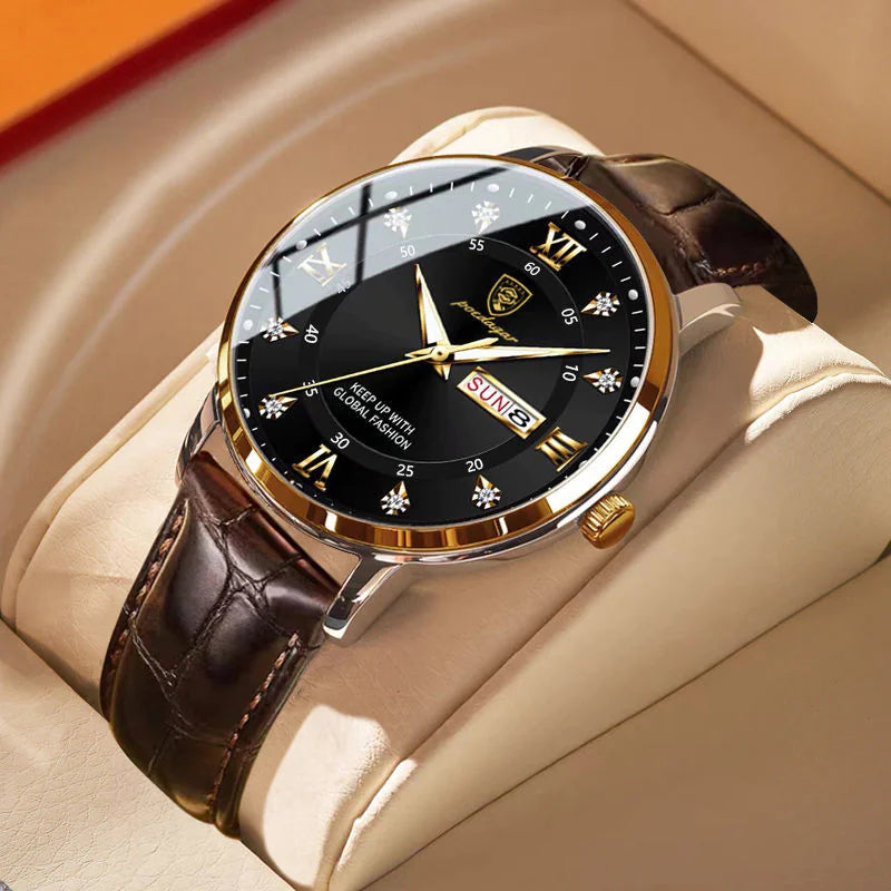 "Luxury Leather Sports Watch for Men – The Perfect Combination of Style and Elegance"